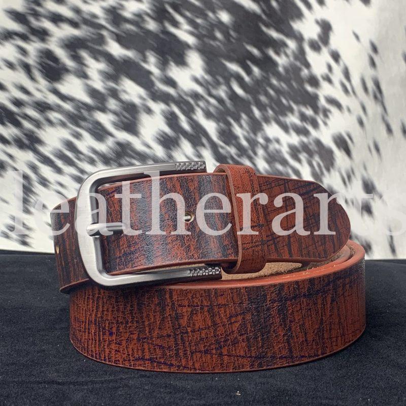 Fancy Double Shaded Vintage Leather Belt