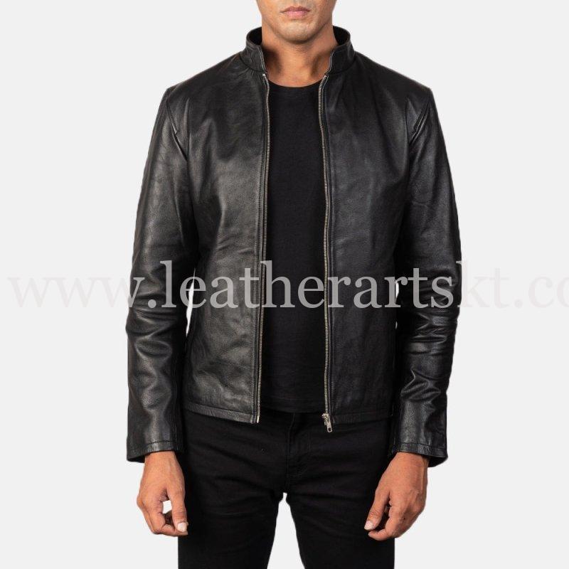 PLain Leather Jacket